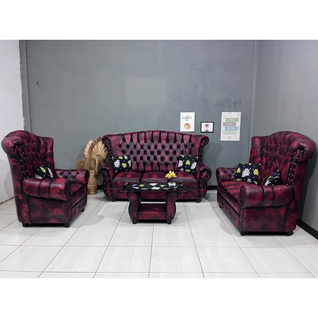 Ready stok new modelSofa jaguar model Chelsea Jumbo Sandaran Tinggi tipe 321
Lengkap aksesoris banta