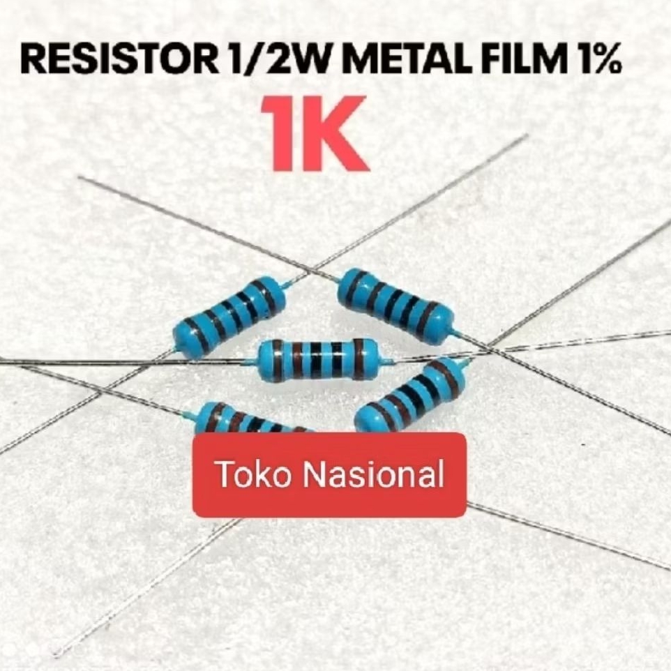 Resistor 1k ohm 1/2watt 1%