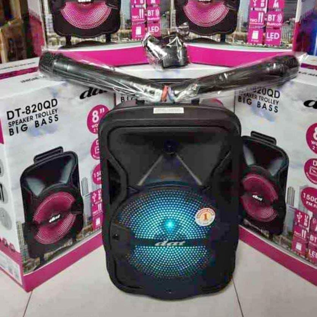 SPEAKER PORTABLE DAT 8 INCH DAT DT820 QD SPEAKER DAT DT 820 QD ORI