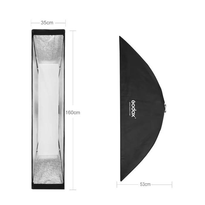 Godox SB-FW35160 Softbox with Grid 35x160cm Bowens Mount Rectangle -SOFTBOX GODOX SB-FW 35X160CM
