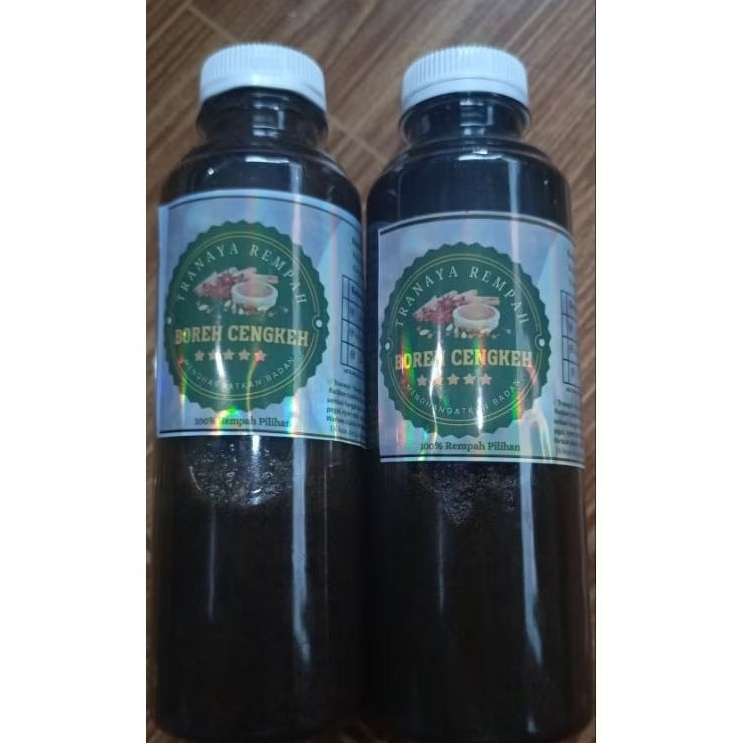 Parem Hangat Tranaya Rempah Boreh Cengkeh 100% Rempah Pilihan, Botol Hitam, Bahan Tradisional