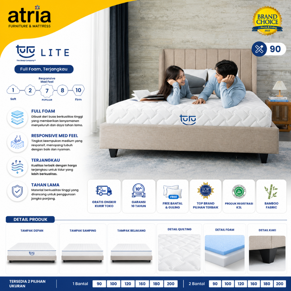 Atria Turu - Kasur Base Support Foam TURU LITE