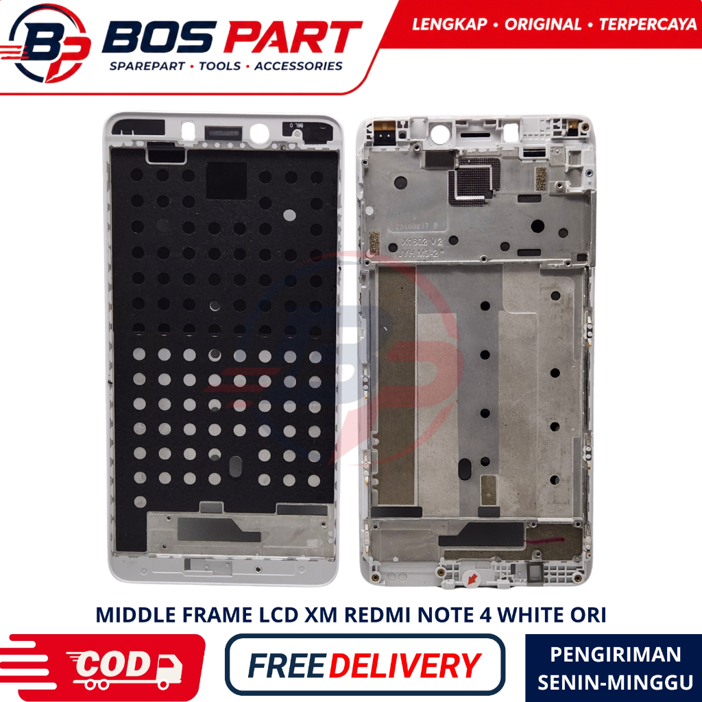 MIDDLE FRAME LCD XIAOMI REDMI NOTE 4 ORI / DUDUKAN LCD