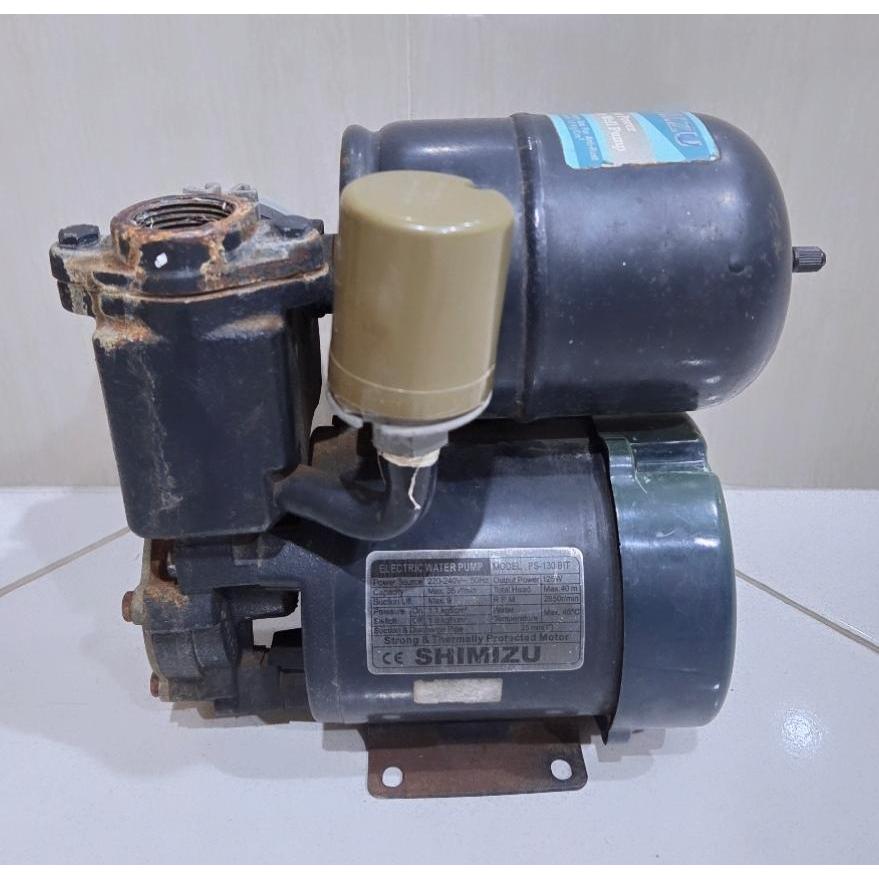 A Pompa Air Shimizu PS 130 Bit 125W 40M Rumah Tangga Sumur Dangkal Head bekas second bagus kokoh kua