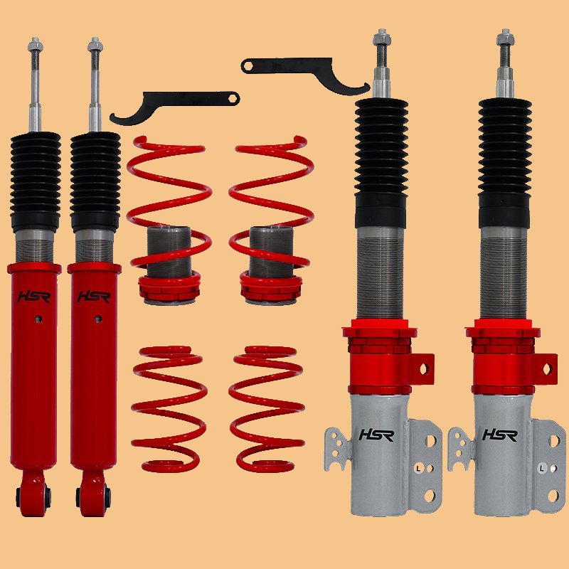 COILOVER HSR RED FRONT REAR TOYOTA AGYA coilover agya terbaru pnp