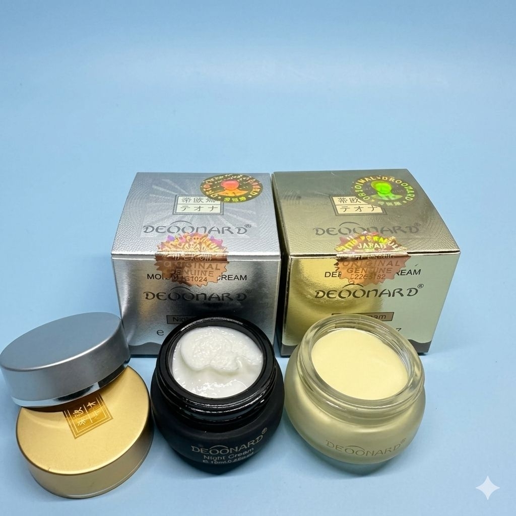 cream Deoonard gold siang&malam