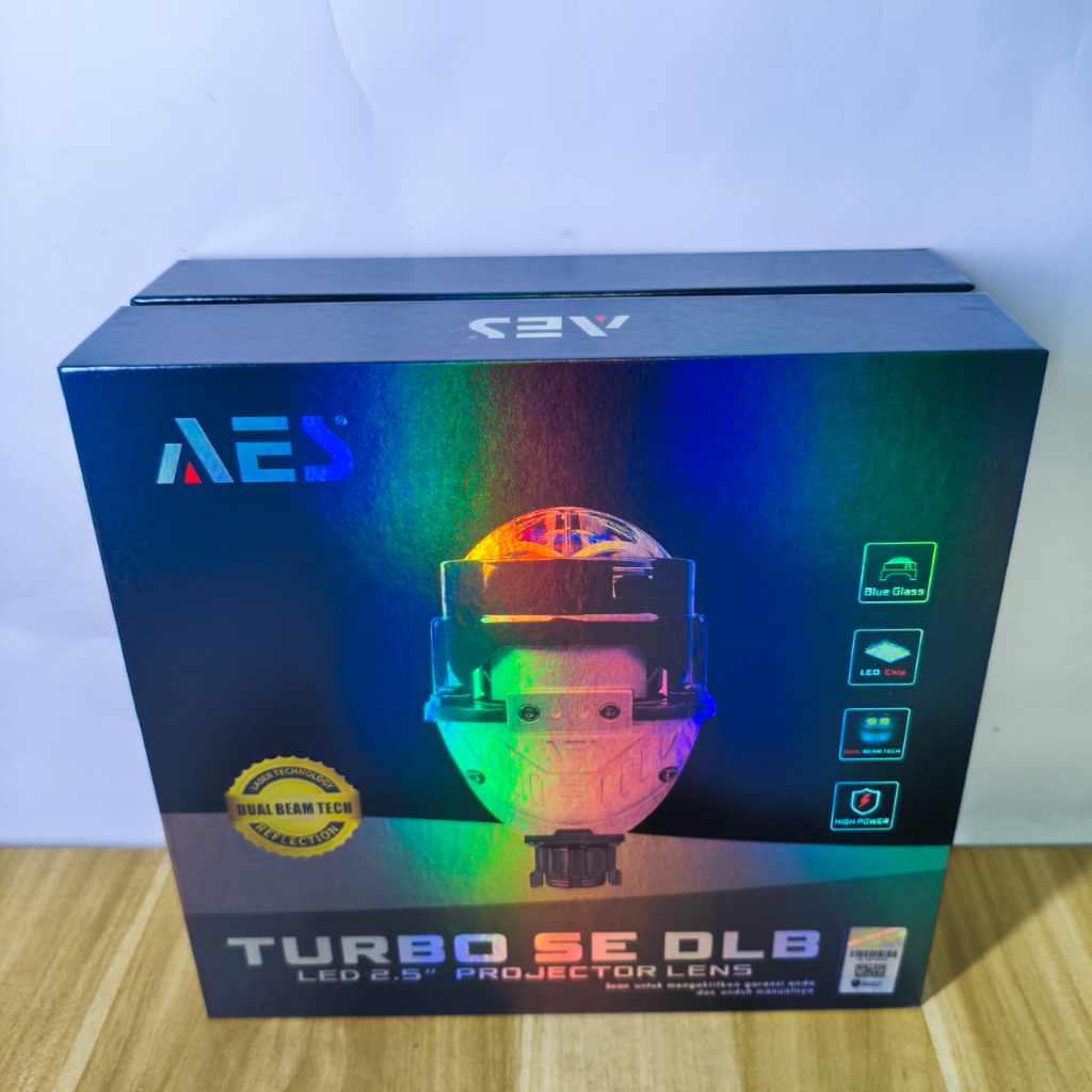 Biled AES Turbo SE Dual Laser DLB Dual Low bEam 2,5 Inch 75 Watt Bluelens Biled Bilaser Double Laser