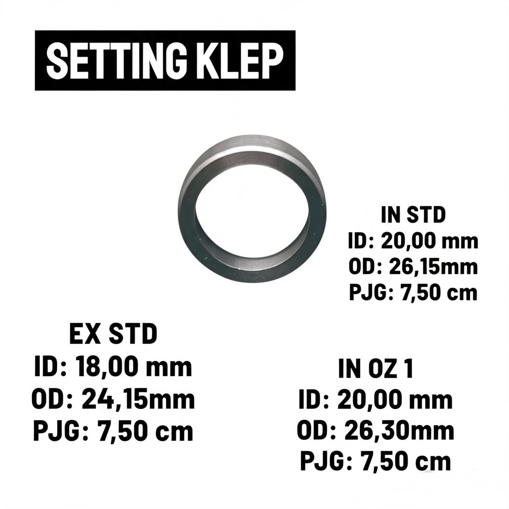 Setting Klep/Dudukan Klep/Cincin Setting Shogun