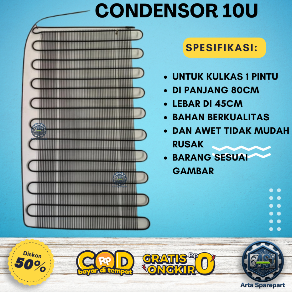 CONDENSOR Kulkas 10 U POLYTRON | KONDENSOR ULIR 10U UBEN POLYTRON | PEMANAS FREZEER , KULKAS , SHOW 