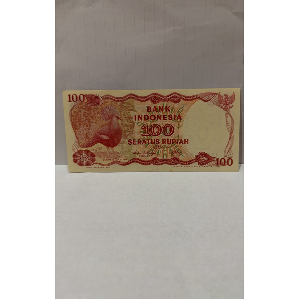 KOLEKSI 100 RUPIAH 1984 BURUNG GOURA