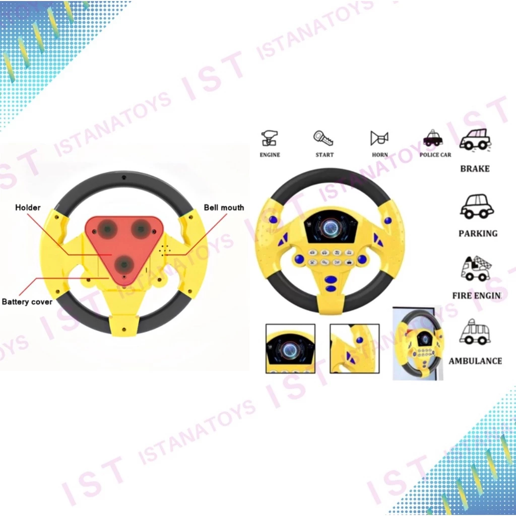 Mainan Stir Mobil | Mainan Stir Mobil Steering Wheel Mainan Setir Mobi