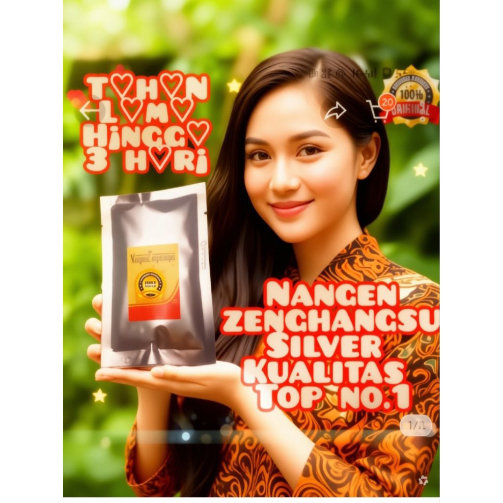 NEW Nangen Zenghangsu Kualitas Terbaik nomor 01 Asli import 1 Sachet 3 Kapsul  Privasi Aman