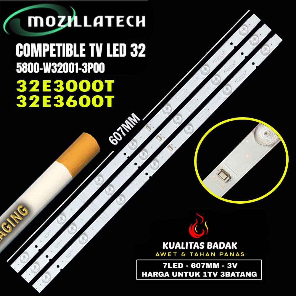 BACKLIGHT COOCAA 32E3000T 32E3600T 32E3000 32E3600 LAMPU LED BACKLIGHT TV 5800-W32001-3P00