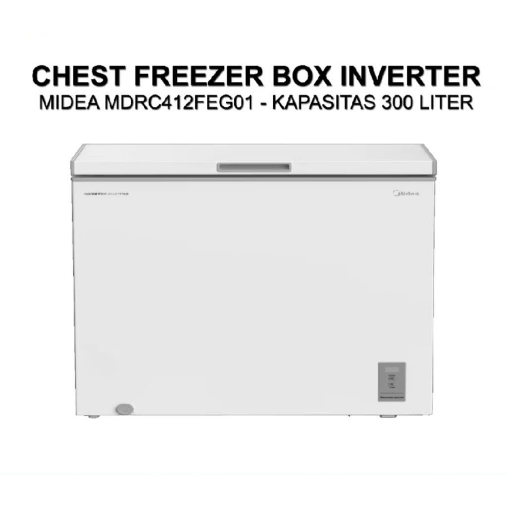 BOX FREEZER MIDEA 300LITER INVERTER BOX FREEZER MIDEA 300 LITER MDRC412FEG01 CHEST FREEZER MIDEA 300