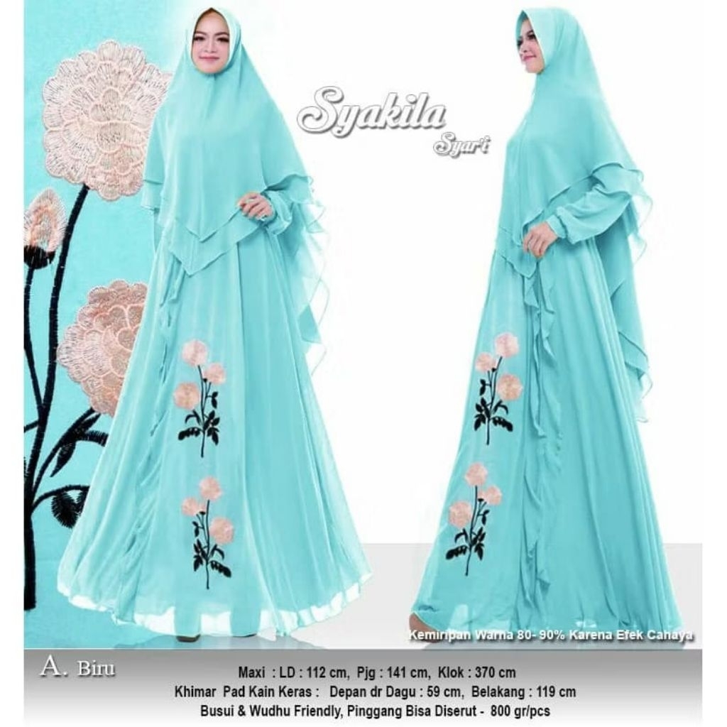 gamis syari preloved/syakila syari