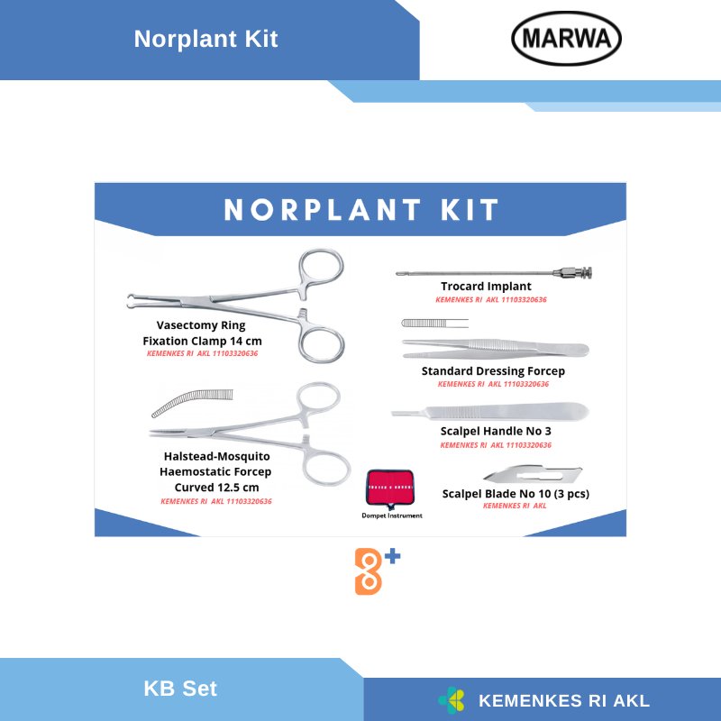 Norplant Kit / Norplant Instrument Kit / KB Set / Implant set / Implant Kit Marwa
