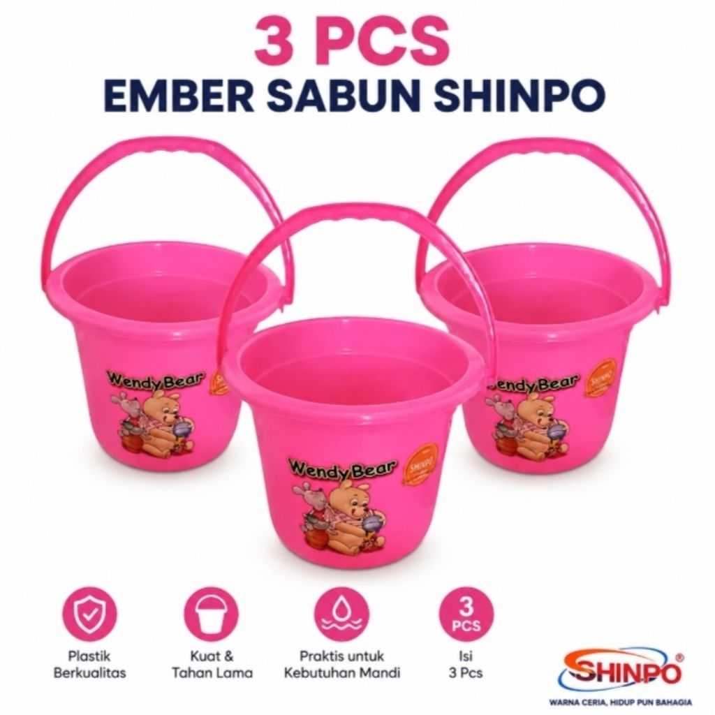 Ember sabun shinpo ember plastik tempat sabun kecil CEK VARIASI