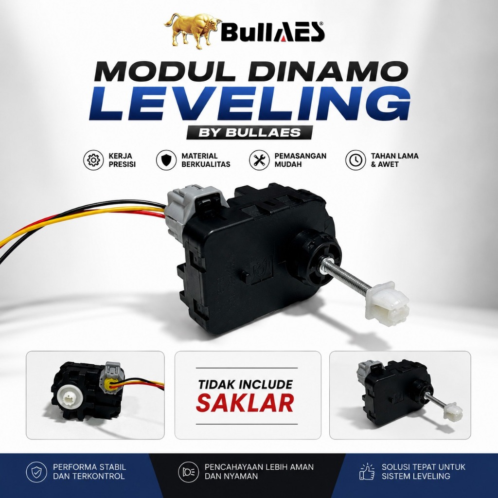 Bullaes Modul Dinamo Leveling Lampu Motor Headlamp Leveling Berkualitas