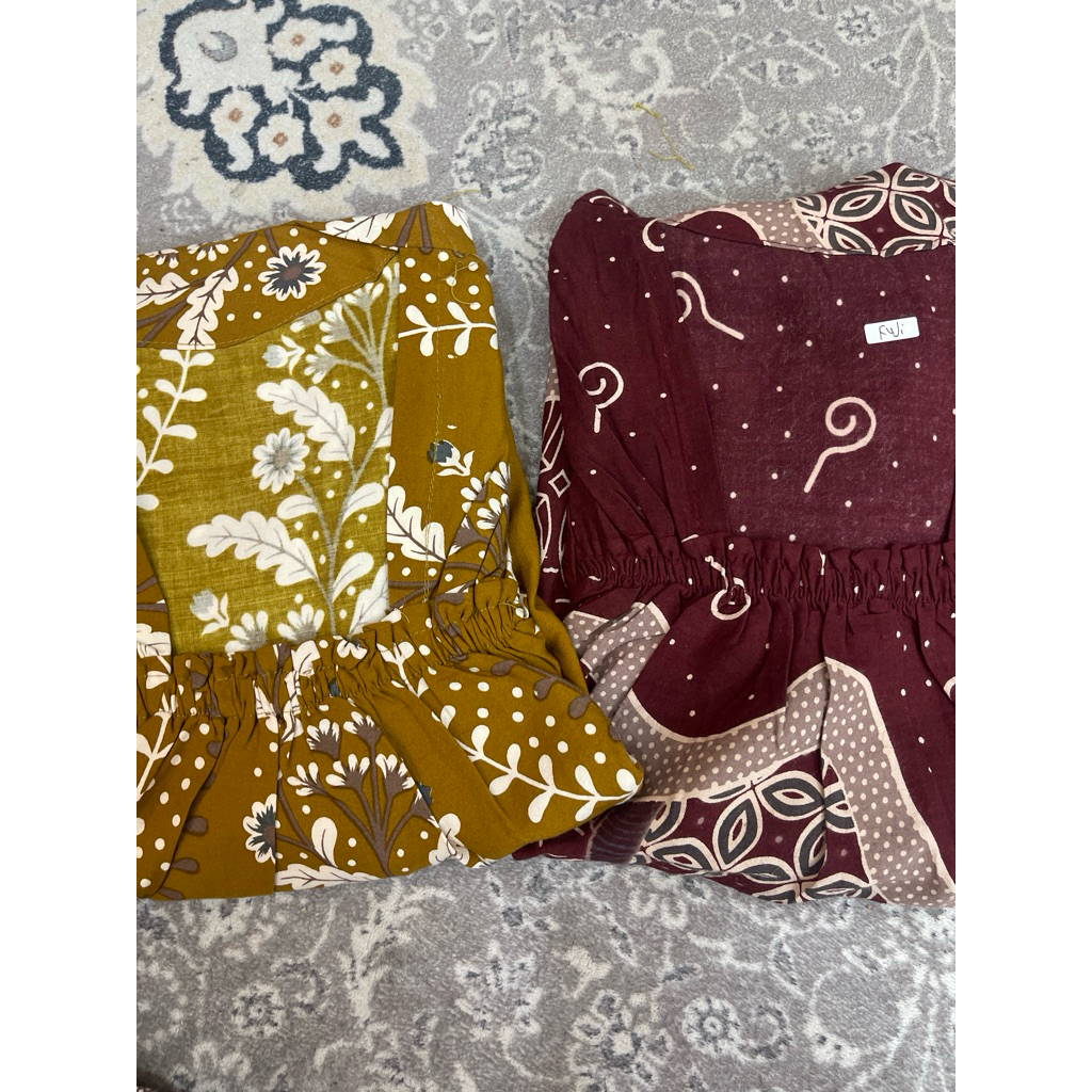 CAMELLIA BOUTIQUE 99 || BUNDLING 2 DASTER FUJI (MARWA MUSTARD+NABILA MAROON)