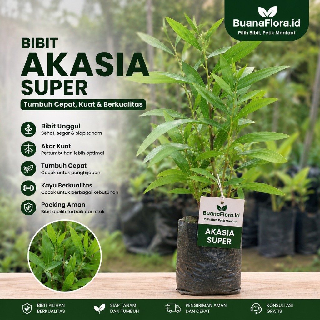 Bibit Akasia Super Siap Tanam Bibit Pohon Akasia Bibit Tanaman Akasia Cepat Tumbuh Pohon Penghijauan