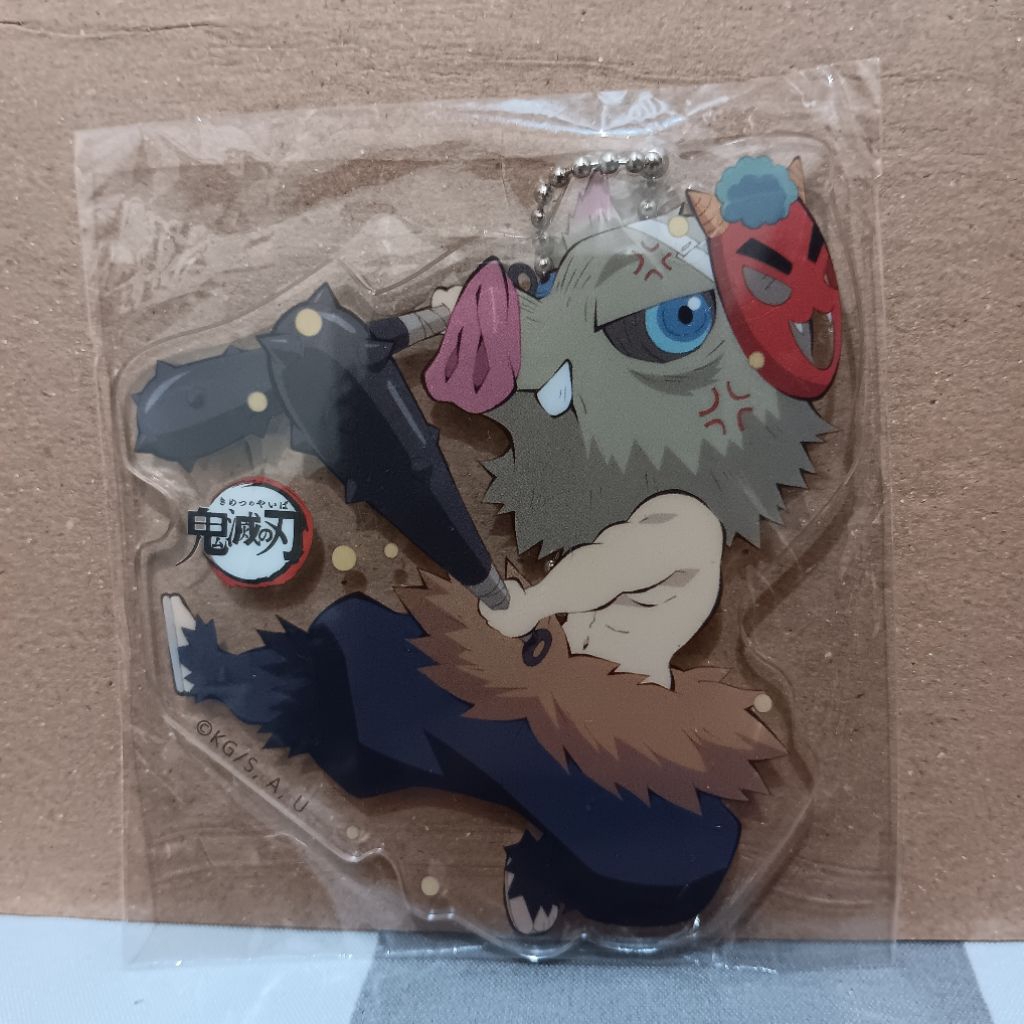 Onemutan standee acrylic keychain inosuke demon slayer kny