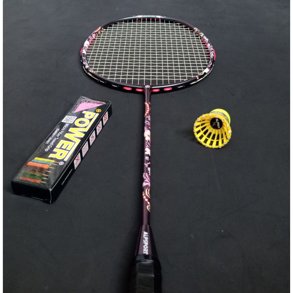 Raket badminton bekas second original alpsport hq