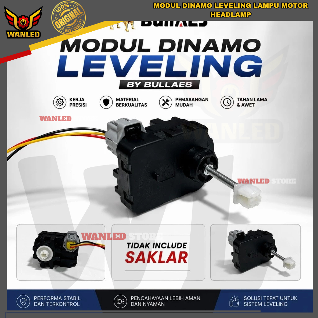 Bullaes Modul Dinamo Leveling Lampu Motor Headlamp Leveling Berkualitas