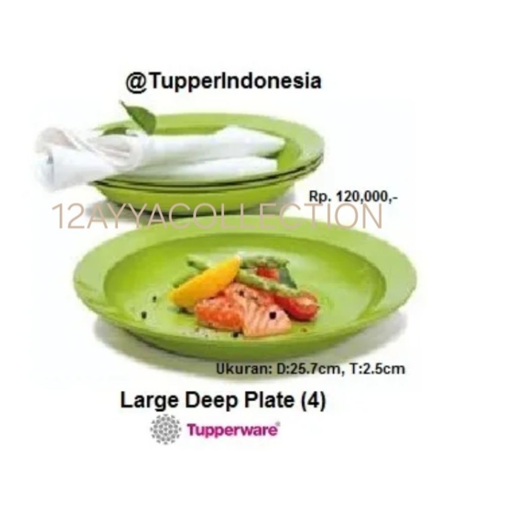 Large Deep Plate ~ Tupperware