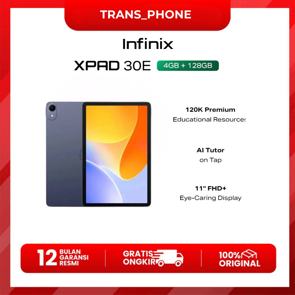 Infinix Xpad 30E 4G RAM 4/128GB GARANSI RESMI