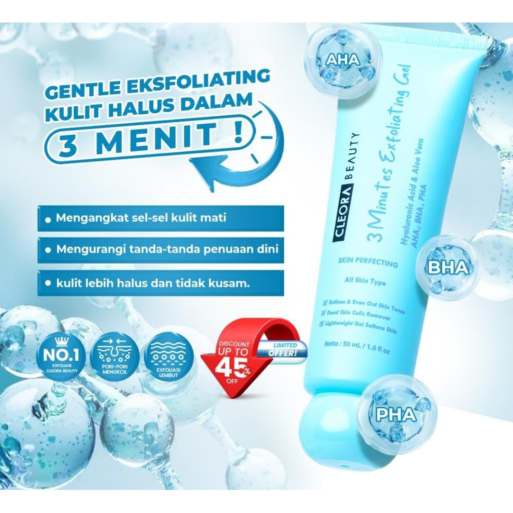 Cleora Beaute 3 Minutes Exfoliating Peeling Gel - Cleora Exfoliating Gel