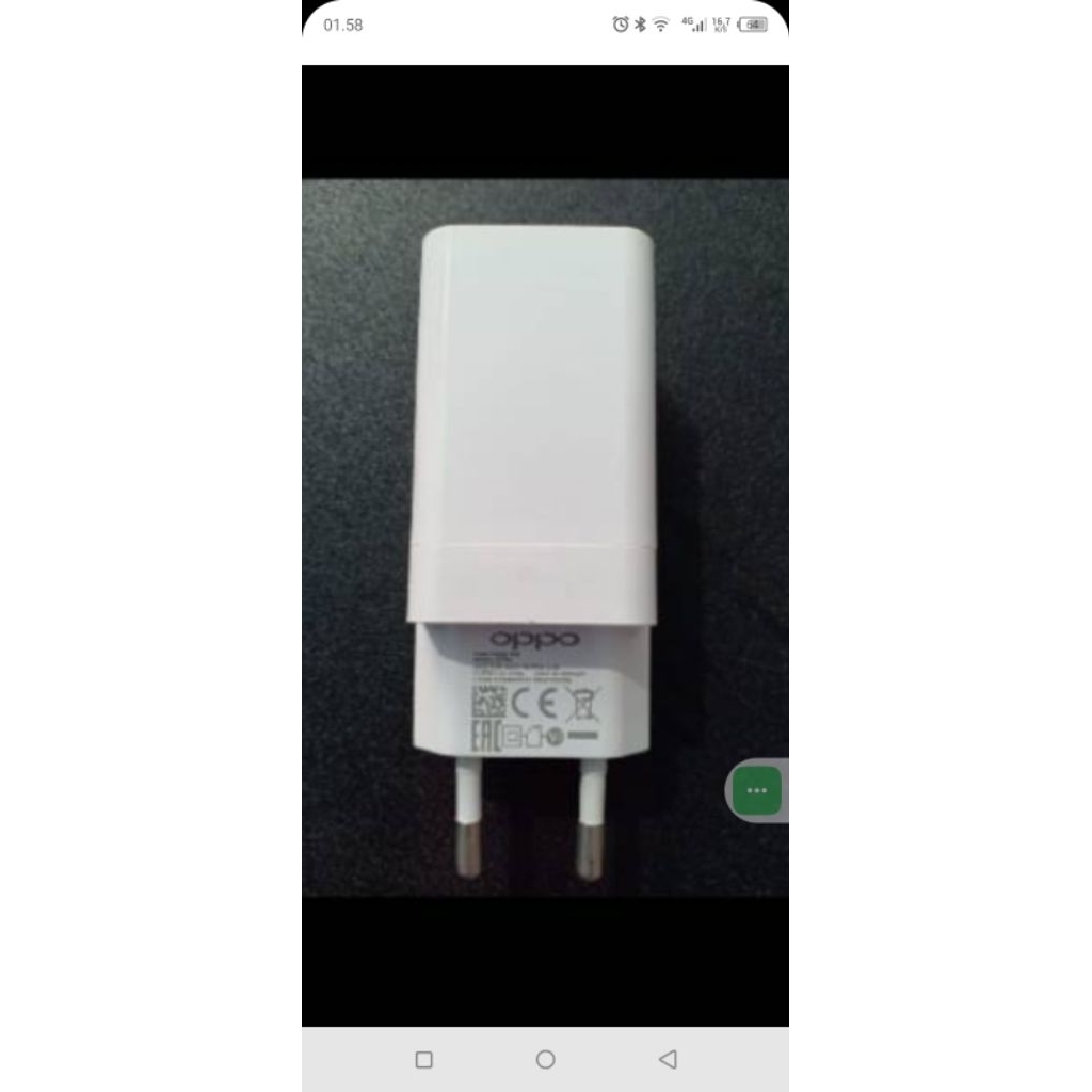 kepala charger Oppo 4A fast charger ORI copotan