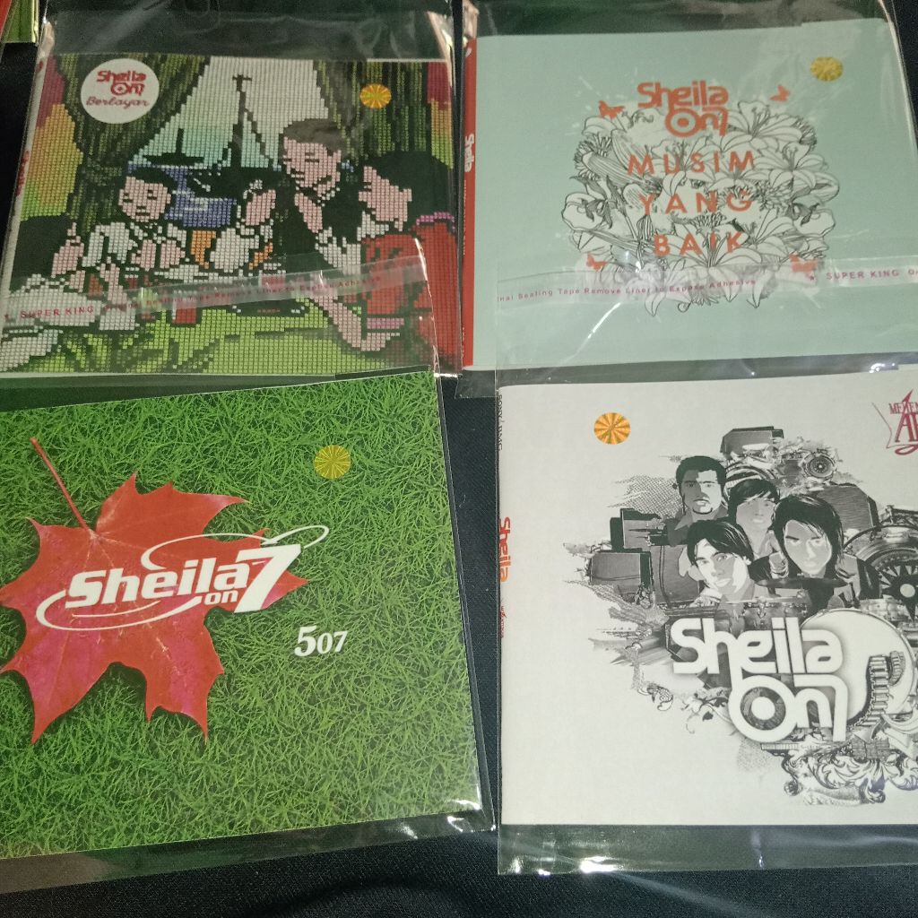 [SEPAKET] DAPAT 4 CD ALBUM SHEILA ON 7 part 2 - Album 507, Berlayar, Menentukan Arah, Musim Yang Bai