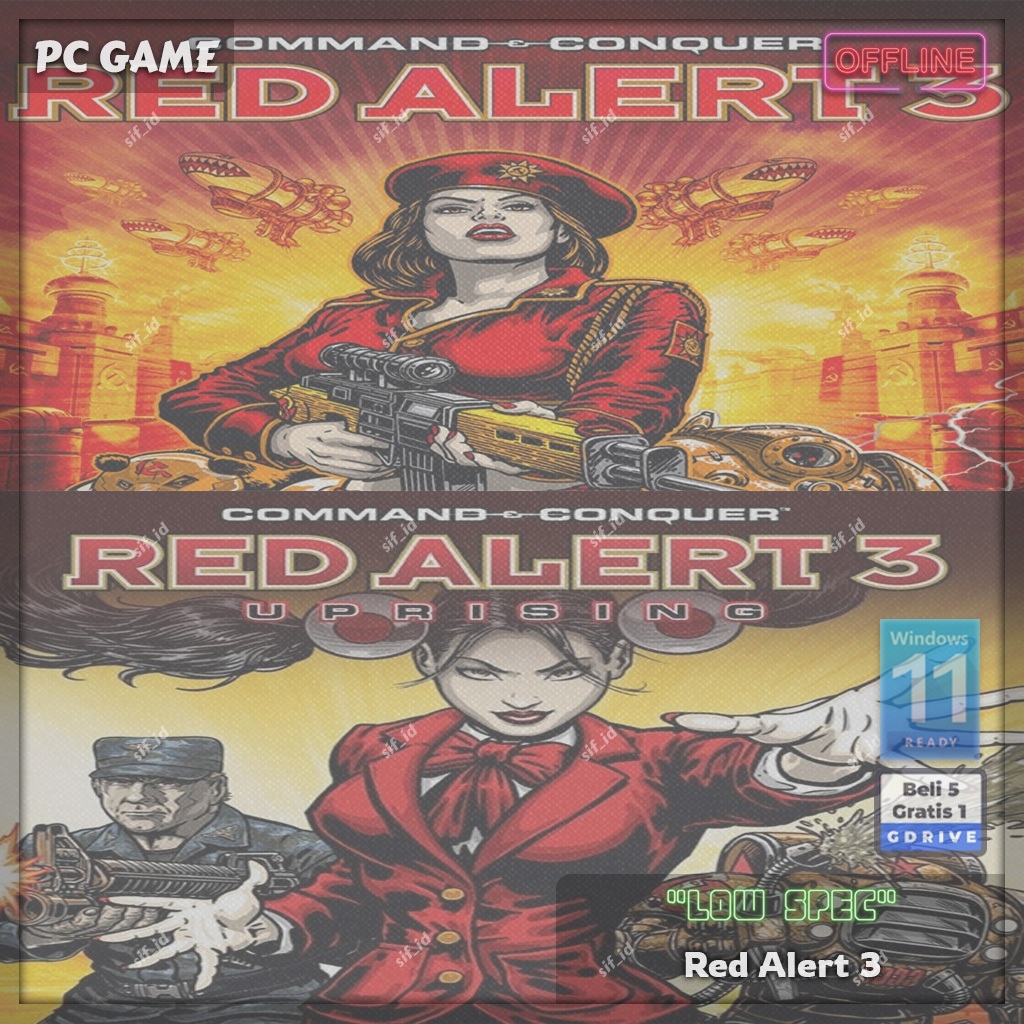 Command and Conquer Red Alert 3 - Command & Conquer Uprising - PC Game - Game PC Strategi