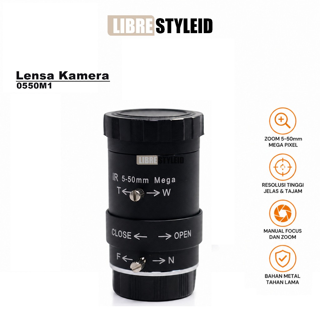 Lensa Kamera 0550M1 Zoom Upgrade