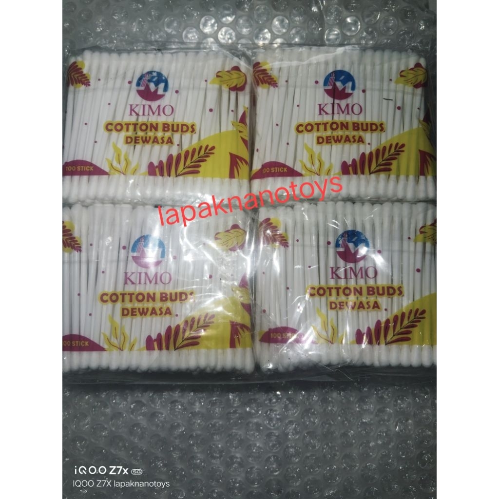100 Pcs Cotton Buds Dewasa Kimo Adult Cotton Buds