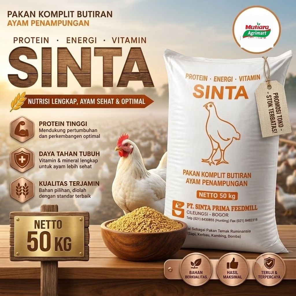 PAKAN AYAM BURAS SINTA PRIMA BA @50KG