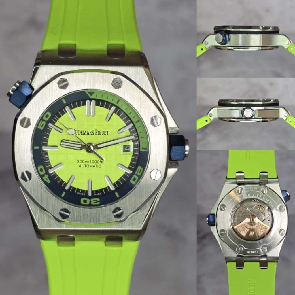Jam tangan pria ADM piguet Automatic 42MM royal diver Stainless Japan