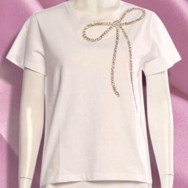 Valentino Crystal Bow Shirt