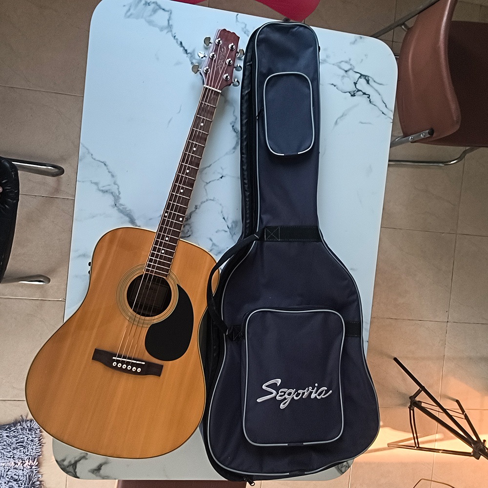 Segovia D-07 GN Original Gitar Akustik + Gigbag Second Bekas Mulus