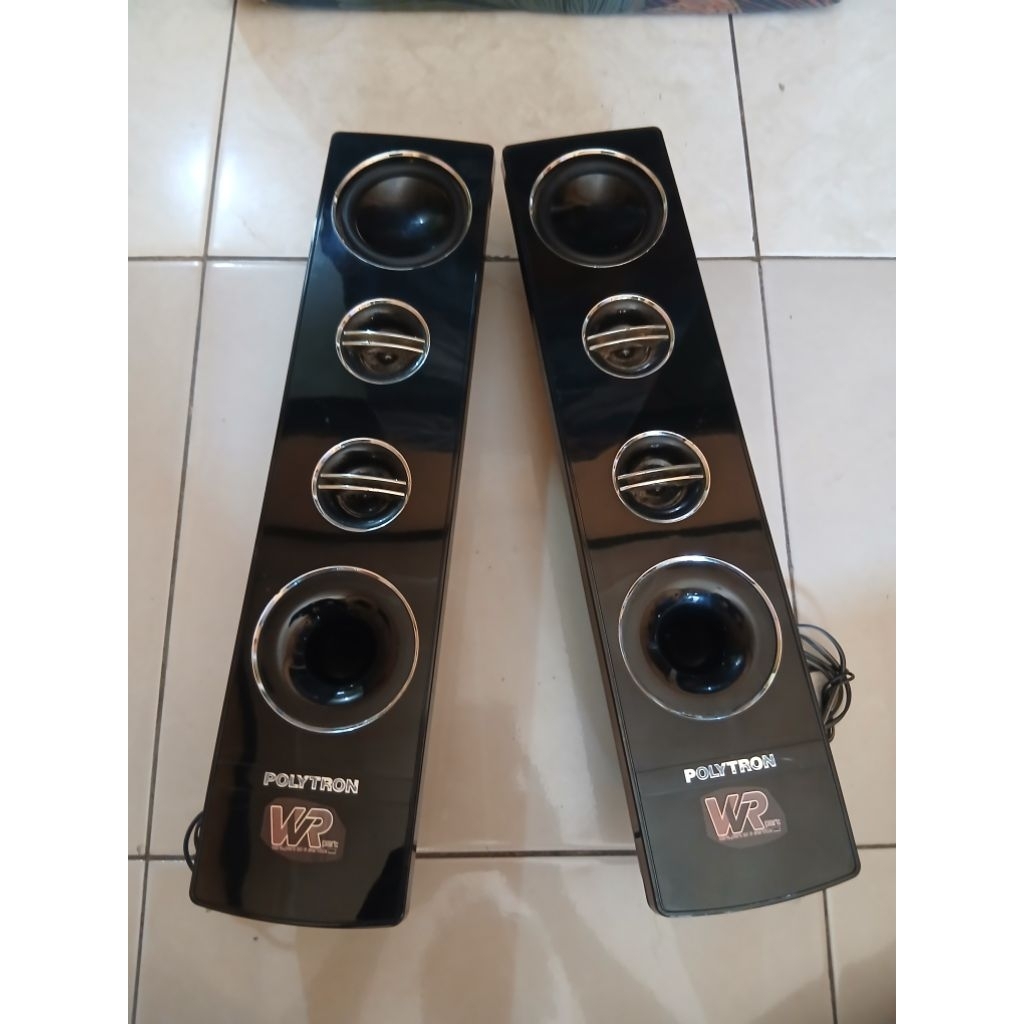 SPEAKER TOWER PASIF EXS 24-32 IN ORGINAL DARI TV LED POLYTRON TANPA KAKI