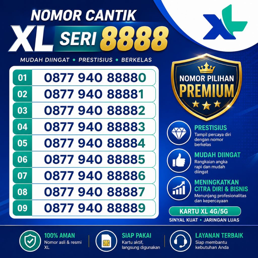 PERDANA CANTIK XL MURAH DAN RAPIH 10/11/12 DIGIT