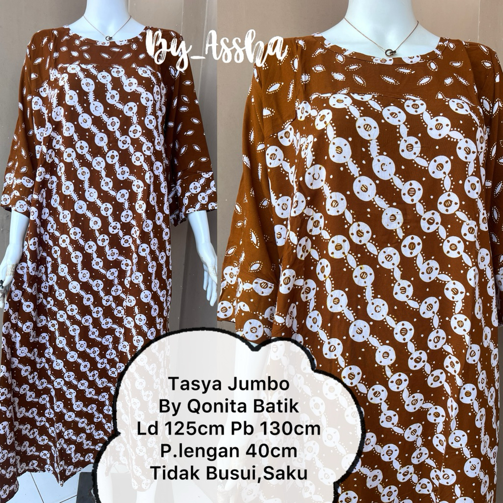Daster Batik Qonita Pekalongan Dress Tasya Jumbo