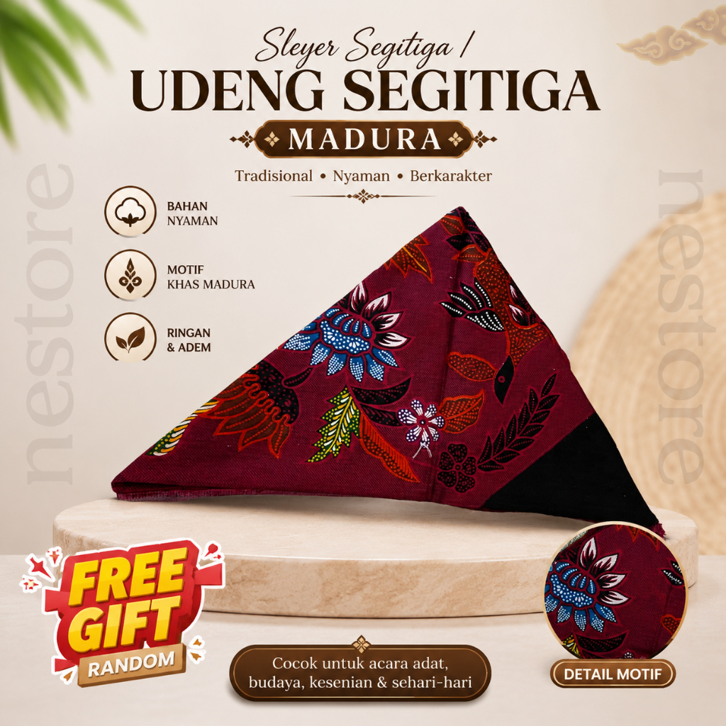 [NESTORE]SALE Udeng Madura - Udeng MADURA -Udeng MADURA Segitiga | Udeng Jawa Timur