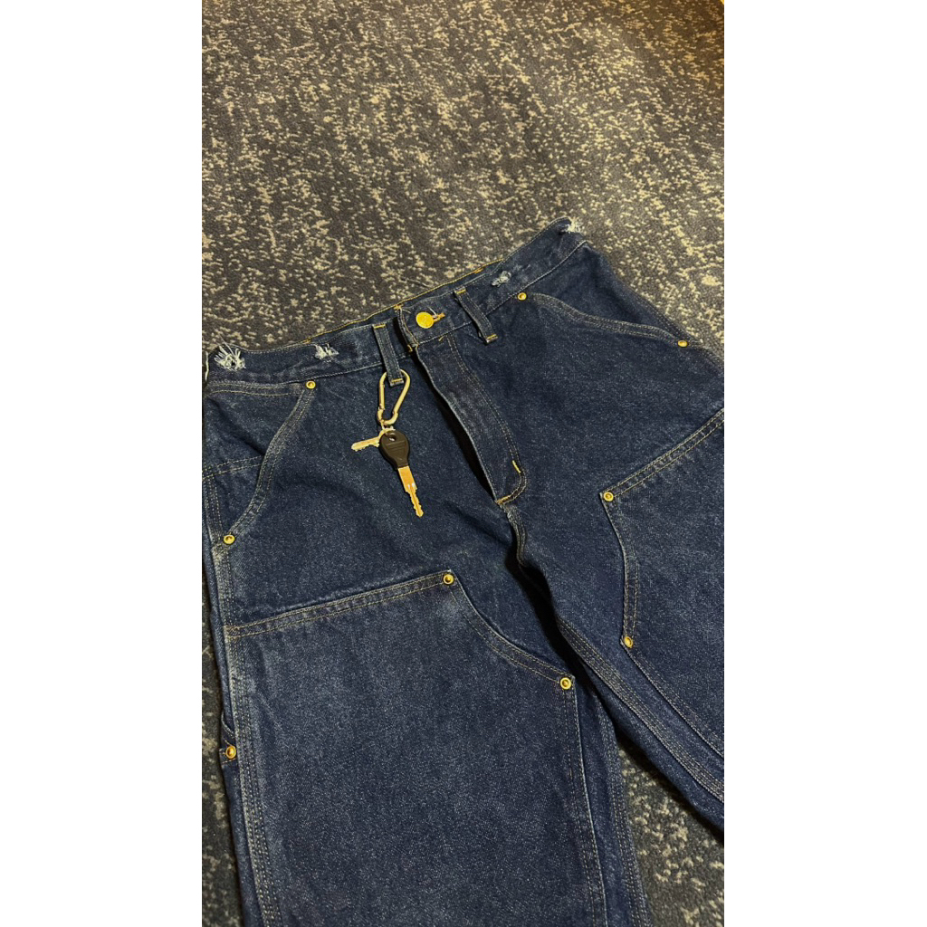 carhartt denim double knee pants