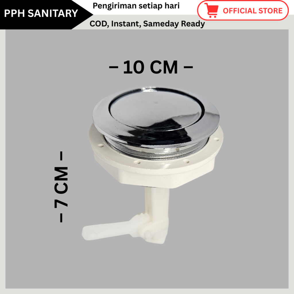 Tombol kloset duduk anti bocor bisa untuk model CW823J // Flush / Tombol, Engkol / Siram / Toto / Or
