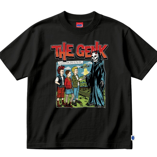 BSTZ | T SHIRT THE GENK BLACK UNISEX - KAOS HITAM THE GENK BAND COTTON HYDRO - LENGAN PENDEK