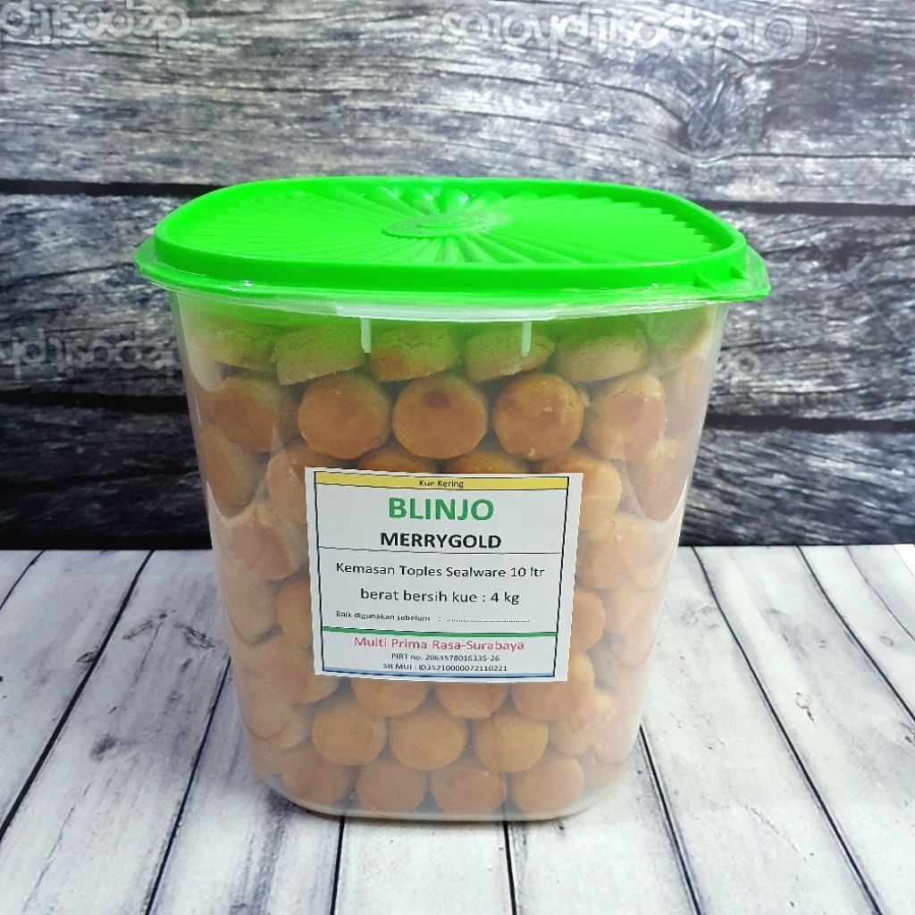Blinjo Toples Sealware 4kg Kue Kering Merry Cookies - Multi Prima Rasa