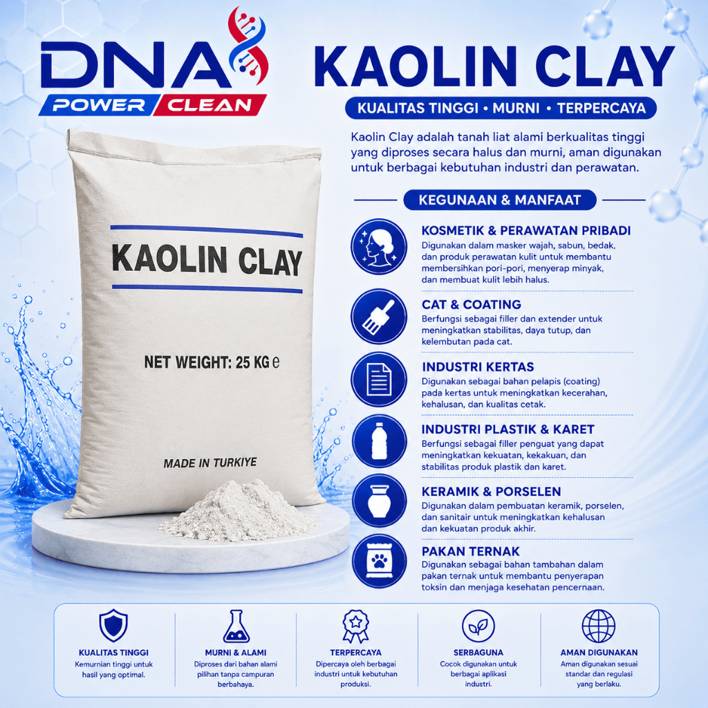 [DNA] Kaolin Powder 325 mesh 25 Kg - Kaolin Clay