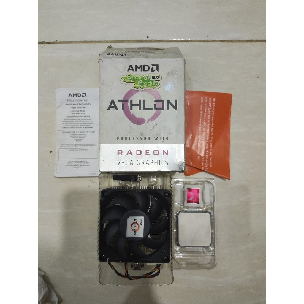 AMD Athlon 3000G Radeon Vega 3 Prosesor igpu