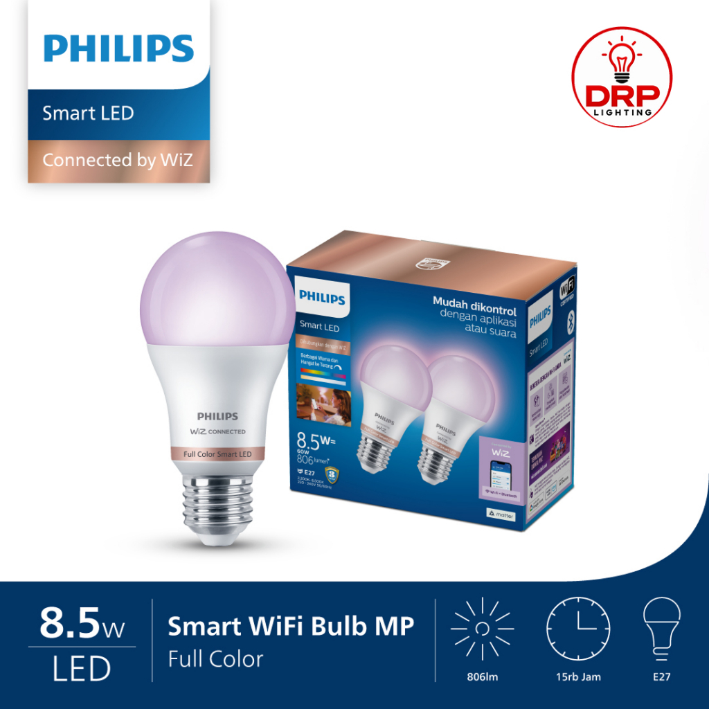 Philips Lampu Wifi Smart LED Multipack 8,5W